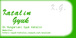 katalin gyuk business card